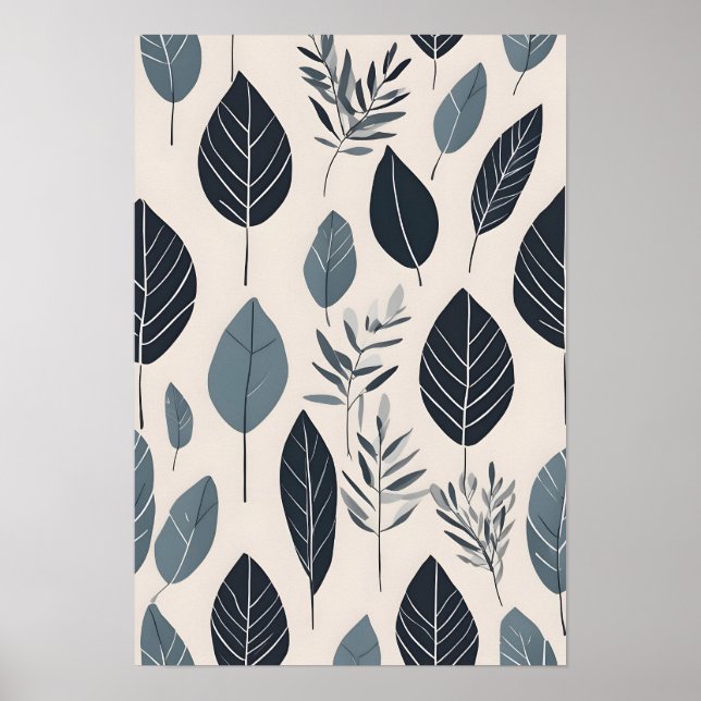 Boho lämnar konst poster (Framsidan)