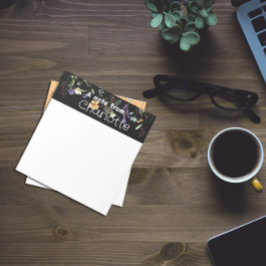 Boho Land-Anteckningsblocket för havsfärgad blomma Anteckningsblock