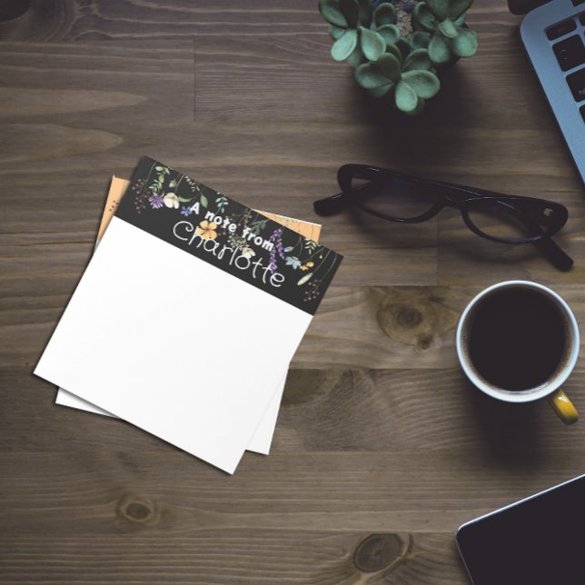 Boho Land-Anteckningsblocket för havsfärgad blomma Anteckningsblock (Skapare uppladdad)