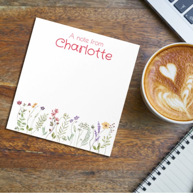 Boho Land vintage-vildblommans vattenfärg Anteckningsblock (Skapare uppladdad)