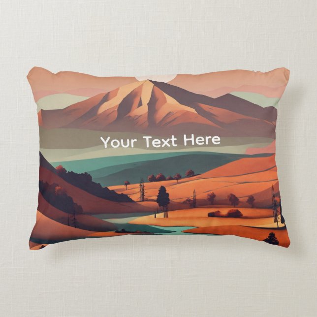 Boho landscape  prydnadskudde (Framsidan)