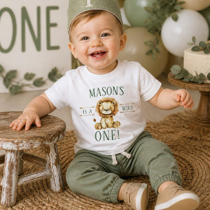 Boho Lejon Första Födelsedag Vild En T Shirt