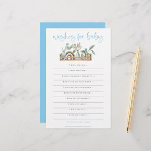 Boho Leksak Boy Önskemål for Baby Shower Game