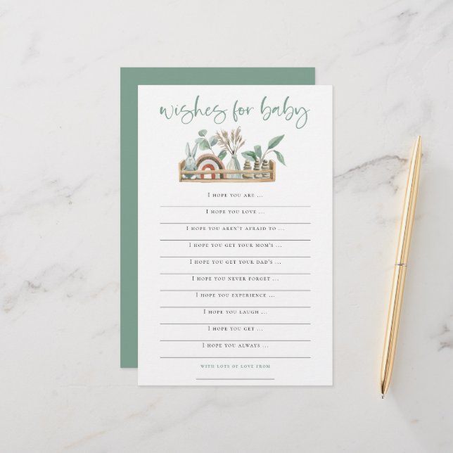 Boho Leksak Sage Önskemål för babyvisningsspel (Fram/Back In Situ)