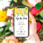 Boho Lemon Spara datum meddelande Evite<br><div class="desc">Ange tonen för din unika händelse med vår Anpassningsbar Boho Lemon Spara datum meddelande Evite. Det är en inbjudan till konstens biet som ser mycket bättre ut än en typisk "text". Med sin klara och färskare citrontemedade utformning är det perfekten till ge för dina gäster en glimt av vad som...</div>