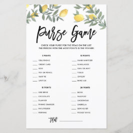 Boho Lemon What's in your Purse Möhippa Game