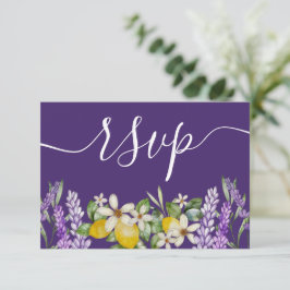 Boho Lemons & Lavender Bröllop OSA Kort