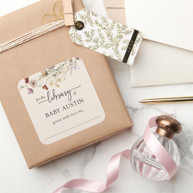 Boho Library Klistermärke (Boho Library Sticker by Painted Paperie
)