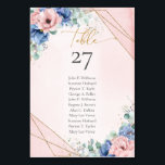 Boho light blue  blommor eucalyptus guld bordsnummer<br><div class="desc">Boho ljusblå blommor, parade med elegant eukalyptus och en lyxiös guld ram skapar en sofistikerad och förtjusande ambians när de används i bordsnummer i bröllop. Den subtila blandningen av mjuka nyanser och botaniskt inslag tillför en liten charm till vilken bröllop-dekoration som helst, och anger en romantisk ton för firande. Dessa...</div>