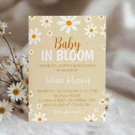 Boho Light Daisy Baby Shower-inbjudan Inbjudningar