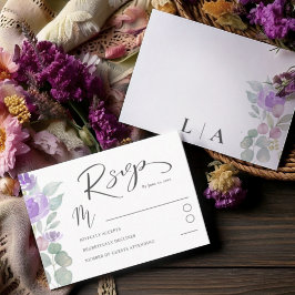 Boho Lila Blommigt Eucalyptus Bröllop OSA