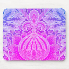 Boho Lila Blue Flower William Morris Mousepad Musmatta