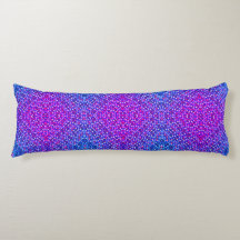 Boho Lila Blue Grönt Reversible Body Pillow