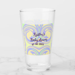 Boho lila grönt babydusch marmor, modern, modern glaskopp