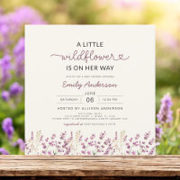 Boho Lila Lilac A Little WildblomBaby Shower