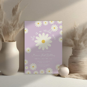 Boho Lilac White Daisy Hon är en Vild. Inbjudningar