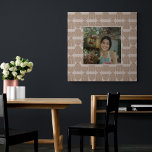 Boho Line Mönster i Terracotta Anpassningsbar Phot Canvastryck<br><div class="desc">Personlig Boho Line Mönster i Kanvastrycket Terracotta Gräns Photo Ram</div>