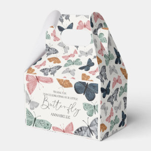 Boho Little Butterfly Baby Shower eller Födelsedag Presentaskar