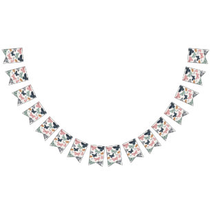 Boho Little Butterfly Födelsedags- eller Brudslöjs Vimplar