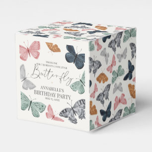 Boho Little Butterfly Födelsedagsfest Presentaskar