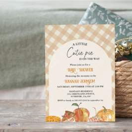Boho Little Cutie Paj Thanksgiving Baby Shower Inbjudningar
