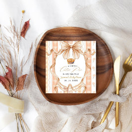 Boho Little Cutie Paj Thanksgiving Baby Shower Pappersservett