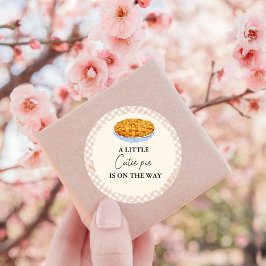 Boho Little Cutie Paj Thanksgiving Baby Shower Runt Klistermärke
