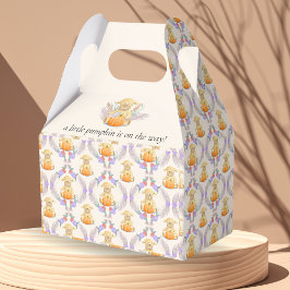 Boho Little Lamb Pumpkin Watercolor Bebis Shower Presentaskar