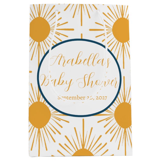 Boho Little Ray of Sol Neutralt Baby Shower (Framsidan)