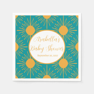 Boho Little Ray of Sol Turcos Baby Shower Pappersservett