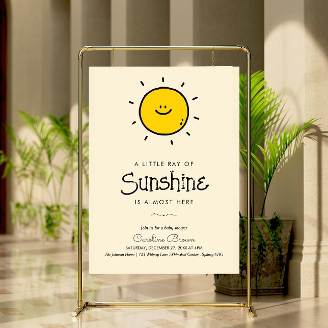 Boho Little Ray of Sunshine Baby dusch Poster (Skapare uppladdad)