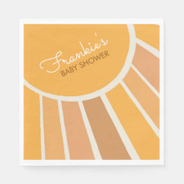 Boho Little ray of Sunshine Baby Shower Pappersservett