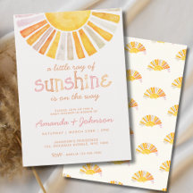 Boho Little Ray of Sunshine Barnrumsfirande