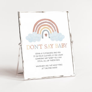 Boho Little Ray of Sunshine Säga inte Baby Skylt