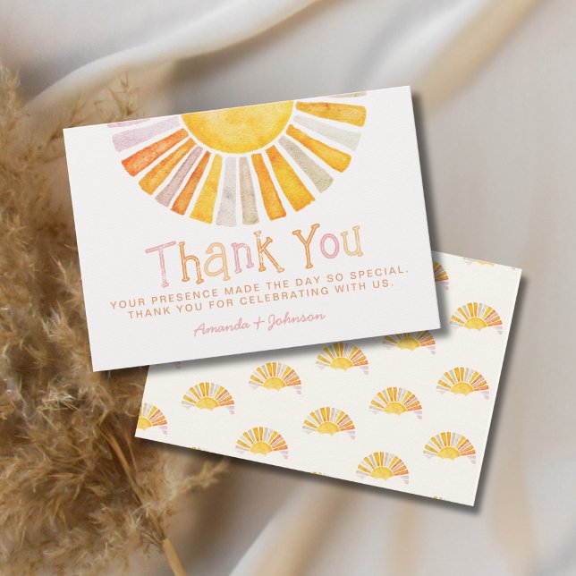 Boho Little Ray of Sunshine Tack Baby Shower  Tilläggskort (Skapare uppladdad)