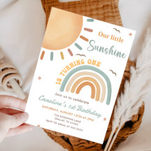 Boho Little Sunshine 1:a Birthday Party