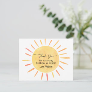 Boho Little Sunshine Birthday Tack Kort