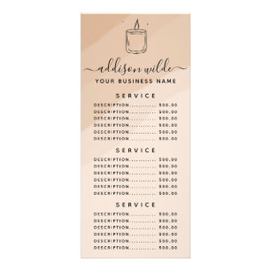 Boho Ljus Affärs Rack Card Skanna QR-koden Reklamkort