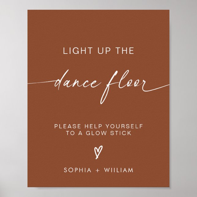 Boho Ljusade upp Dance Golv | Glödstilstecken Poster (Framsidan)