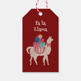 Boho Llama Alpaca Capybara Hand-Illustrated Julaft Presentetikett