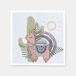 Boho Llama Pappersservett
