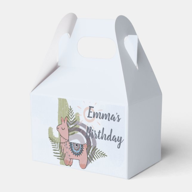 Boho Llama Presentaskar (Framsidan Sidan)