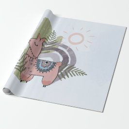Boho Llama Presentpapper