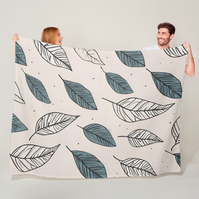 Boho löv art fleecefilt (På plats)