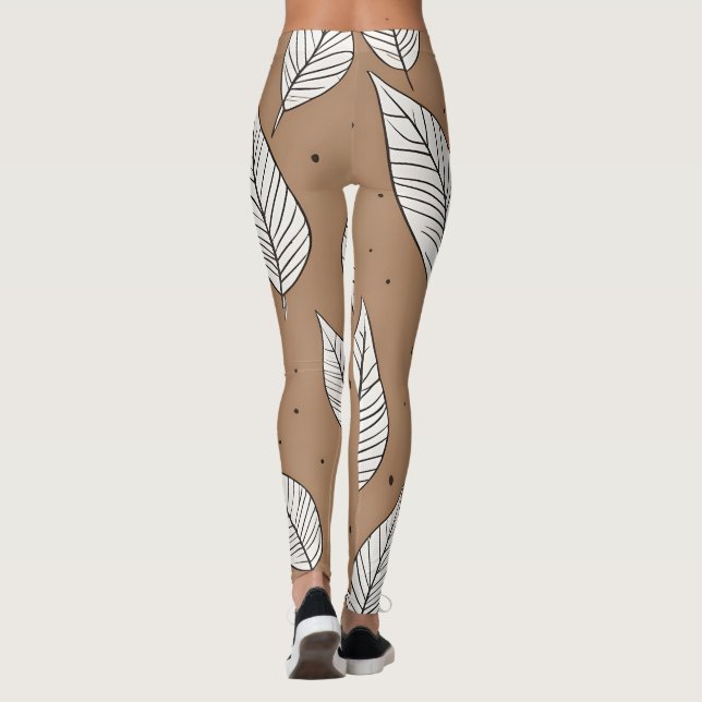 Boho löv art leggings (Baksida)