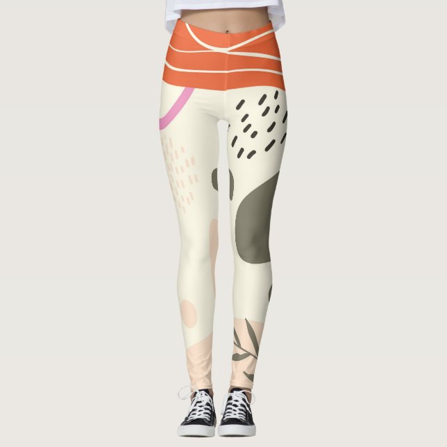 Boho löv art Spiral Photo Notebook Leggings (Framsida)