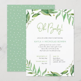 Boho Löv Baby Shower by Mail Inbjudningar