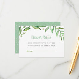Boho Löv Baby Shower Diaper Raffle Card Tilläggskort