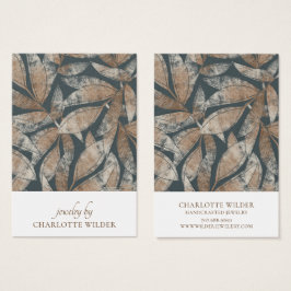 Boho Löv Mönster Earring Visning Card Visitkort