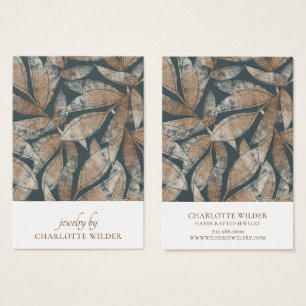Boho Löv Mönster Earring Visning Card Visitkort